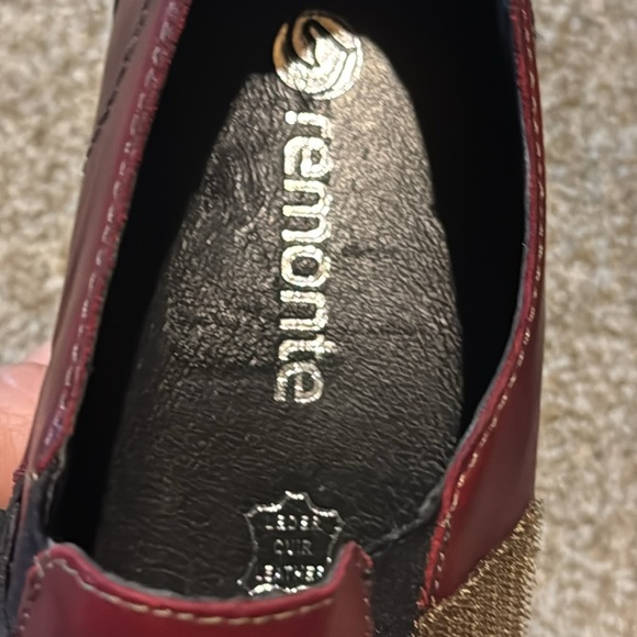 Remonte Leather Ankle Booties size EU 40 US 9.5 Artsy Slip-On Colorblock Casual - Picture 14 of 14